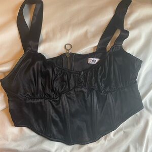 Zara Black Crop Top
